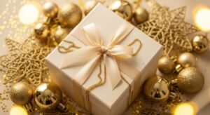 coffret cadeau elegant entoure dune lumiere douce