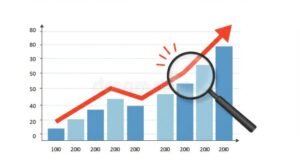 investisseur analysant graphiques de croissance financiere
