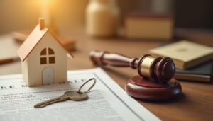 notaire evaluant un bien immobilier moderne