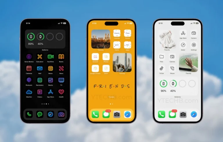 smartphone avec icones dapplications en mise a jour