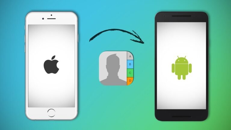 smartphone iphone et android echangeant contacts